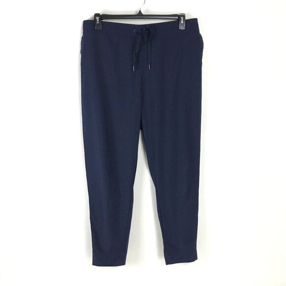 Eddie Bauer Ankle Trail Pants Women's XL Blue Lightweight Stretch Outdoor Casual - Picture 1 of 12